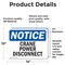 Signmission Crane Power Disconnect, 14 in W x Rectangle, Vinyl Decal OS-2PACK-NS-D-1014-L-15377 - alternate 4